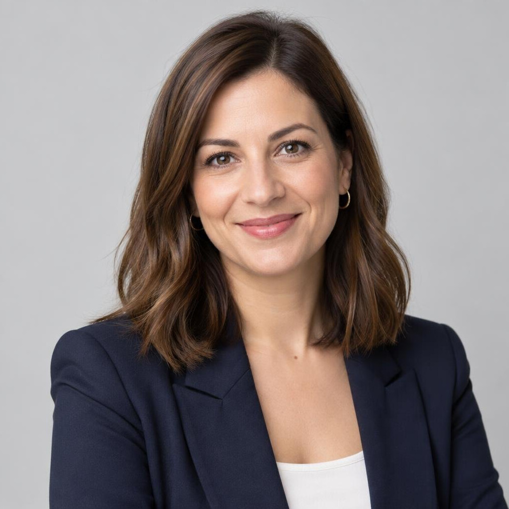 Portrait of a woman in a tailored blazer