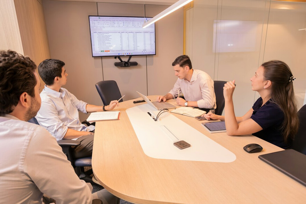 business team meeting in office